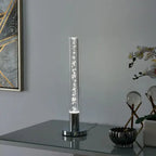 Acrylic Cylinder Table Lamp // 1 Light with Touch Switch  Warm Home View