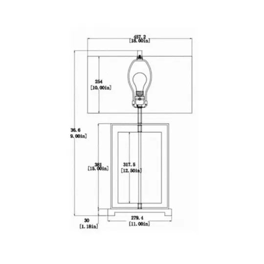 Table lamp with Shade  Warm Home View