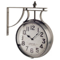5" Circle Black Glass Analog Wall Clock  Warm Home View