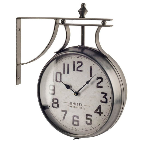 5" Circle Black Glass Analog Wall Clock  Warm Home View