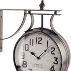 5" Circle Black Glass Analog Wall Clock  Warm Home View