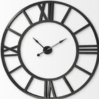 54" Round Xl Industrial Style Wall Clock With Open Face Desing  Warm Home View