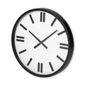 24" Round Large Modern Wall Clock With White Face And Non-Numarical Number  Warm Home View