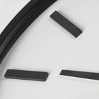 24" Round Large Modern Wall Clock With White Face And Non-Numarical Number  Warm Home View