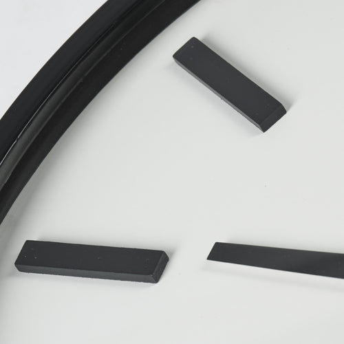 24" Round Large Modern Wall Clock With White Face And Non-Numarical Number  Warm Home View