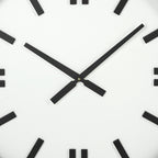 24" Round Large Modern Wall Clock With White Face And Non-Numarical Number  Warm Home View