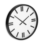 24" Round Large Modern Wall Clock With White Face And Non-Numarical Number  Warm Home View