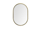 Gold Oval Accent Metal Mirror  Warm Home View