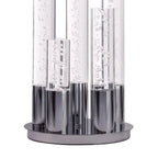 Acrylic Cylinder Dimmable Table Lamp, 5 Light Chrome  Warm Home View