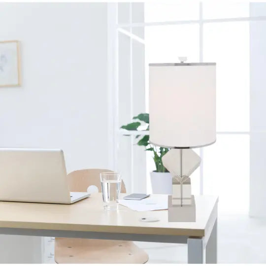 Crystal Cubes USB Table Lamp // 1 Light  Warm Home View
