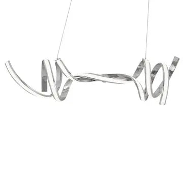 Munich LED Horizontal Chandelier // Chrome  Warm Home View