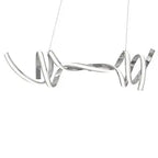Munich LED Horizontal Chandelier // Chrome  Warm Home View