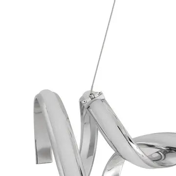 Munich LED Horizontal Chandelier // Chrome  Warm Home View
