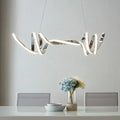 Munich LED Horizontal Chandelier // Chrome  Warm Home View