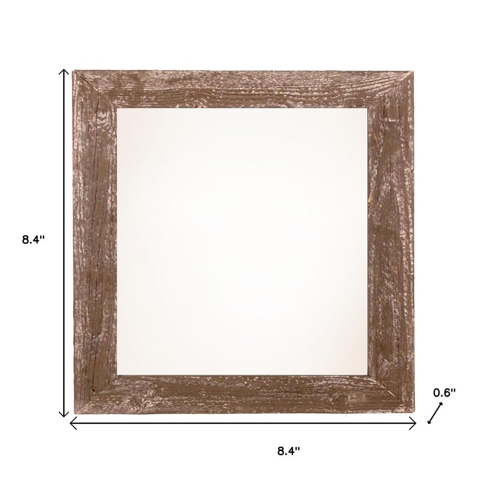 6" x 6" Brown Solid Wood Tabletop Picture Frame  Warm Home View