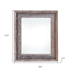 5" x 7" Gray Solid Wood Tabletop Picture Frame  Warm Home View