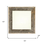 6" x 6" Gray Solid Wood Tabletop Picture Frame  Warm Home View