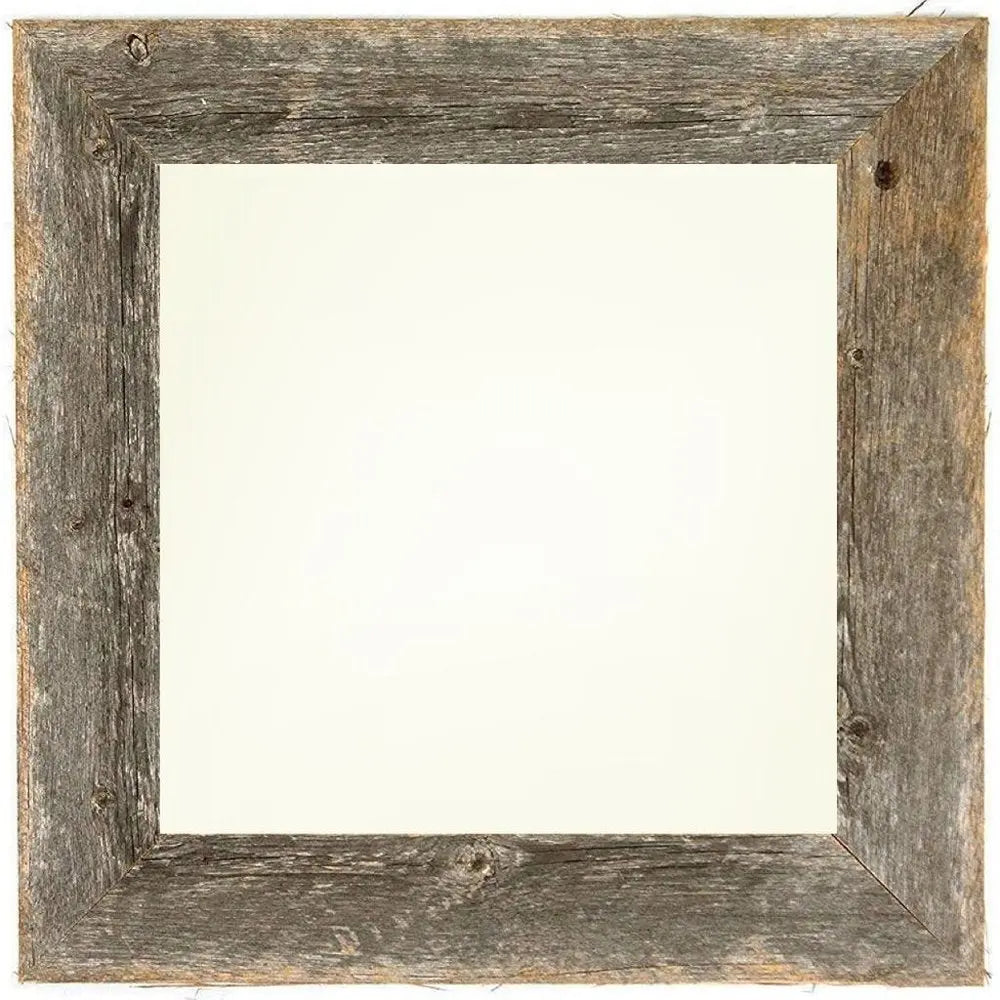 6" x 6" Gray Solid Wood Tabletop Picture Frame  Warm Home View