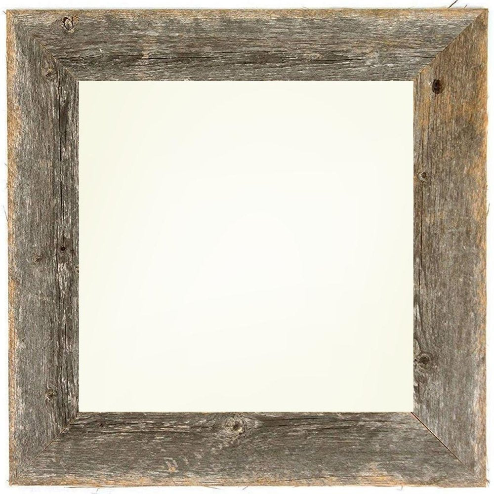 6" x 6" Gray Solid Wood Tabletop Picture Frame  Warm Home View
