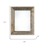 8.5" x 11" Gray Solid Wood Tabletop Picture Frame  Warm Home View
