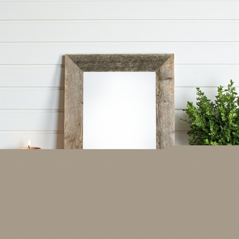 8.5" x 11" Gray Solid Wood Tabletop Picture Frame  Warm Home View