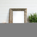 8.5" x 11" Gray Solid Wood Tabletop Picture Frame  Warm Home View