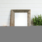 8.5" x 11" Gray Solid Wood Tabletop Picture Frame  Warm Home View