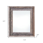 8.5" x 11" Gray Solid Wood Tabletop Picture Frame  Warm Home View