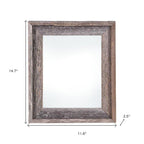 8.5" x 11" Gray Solid Wood Tabletop Picture Frame  Warm Home View