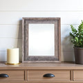 8.5" x 11" Gray Solid Wood Tabletop Picture Frame  Warm Home View