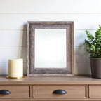 8.5" x 11" Gray Solid Wood Tabletop Picture Frame  Warm Home View
