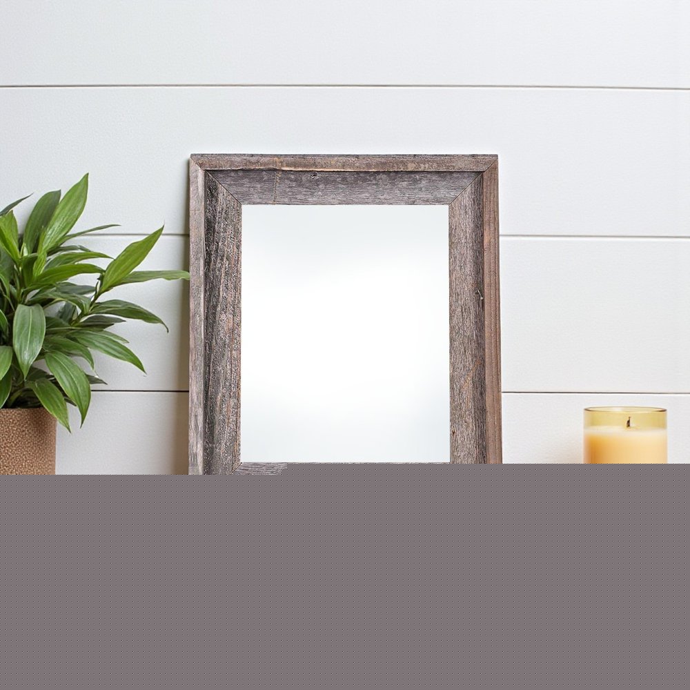 8" x 10" Gray Solid Wood Tabletop Picture Frame  Warm Home View