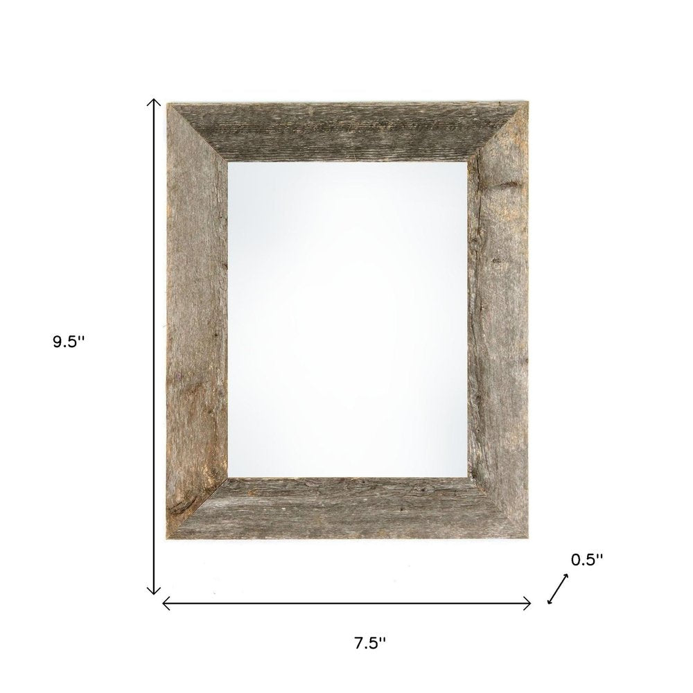 5" x 7" Gray Solid Wood Tabletop Picture Frame  Warm Home View