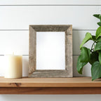 5" x 7" Gray Solid Wood Tabletop Picture Frame  Warm Home View