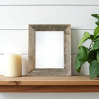 5" x 7" Gray Solid Wood Tabletop Picture Frame  Warm Home View