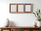 8" x 10" Gray Distressed Solid Wood Hanging Picture Frame  Warm Home View