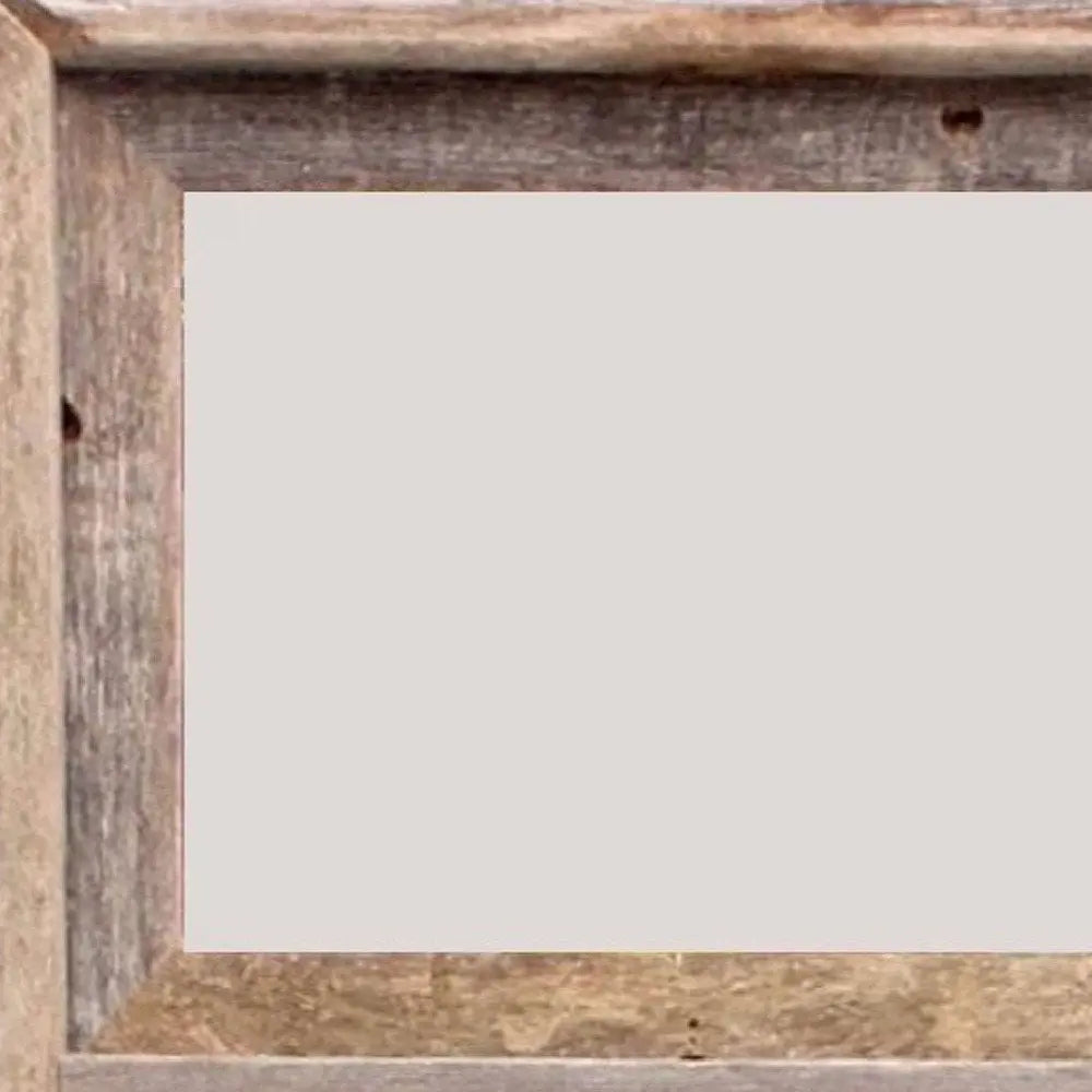 8" x 10" Gray Distressed Solid Wood Hanging Picture Frame  Warm Home View