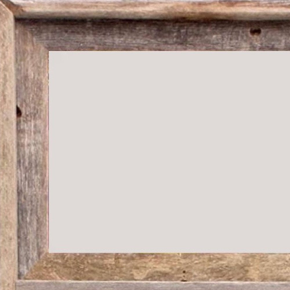 8" x 10" Gray Distressed Solid Wood Hanging Picture Frame  Warm Home View