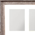5" x 7" Natural Distressed Reclaimed Wood Hanging Picture Frame with Mat  Warm Home View