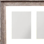 5" x 7" Natural Distressed Reclaimed Wood Hanging Picture Frame with Mat  Warm Home View