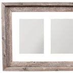 5" x 7" Natural Distressed Reclaimed Wood Hanging Picture Frame with Mat  Warm Home View