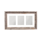 5" x 7" Natural Distressed Reclaimed Wood Hanging Picture Frame with Mat  Warm Home View