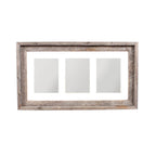 5" x 7" Natural Distressed Reclaimed Wood Hanging Picture Frame with Mat  Warm Home View