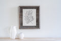8" x 10" Gray Solid Wood Tabletop Picture Frame  Warm Home View