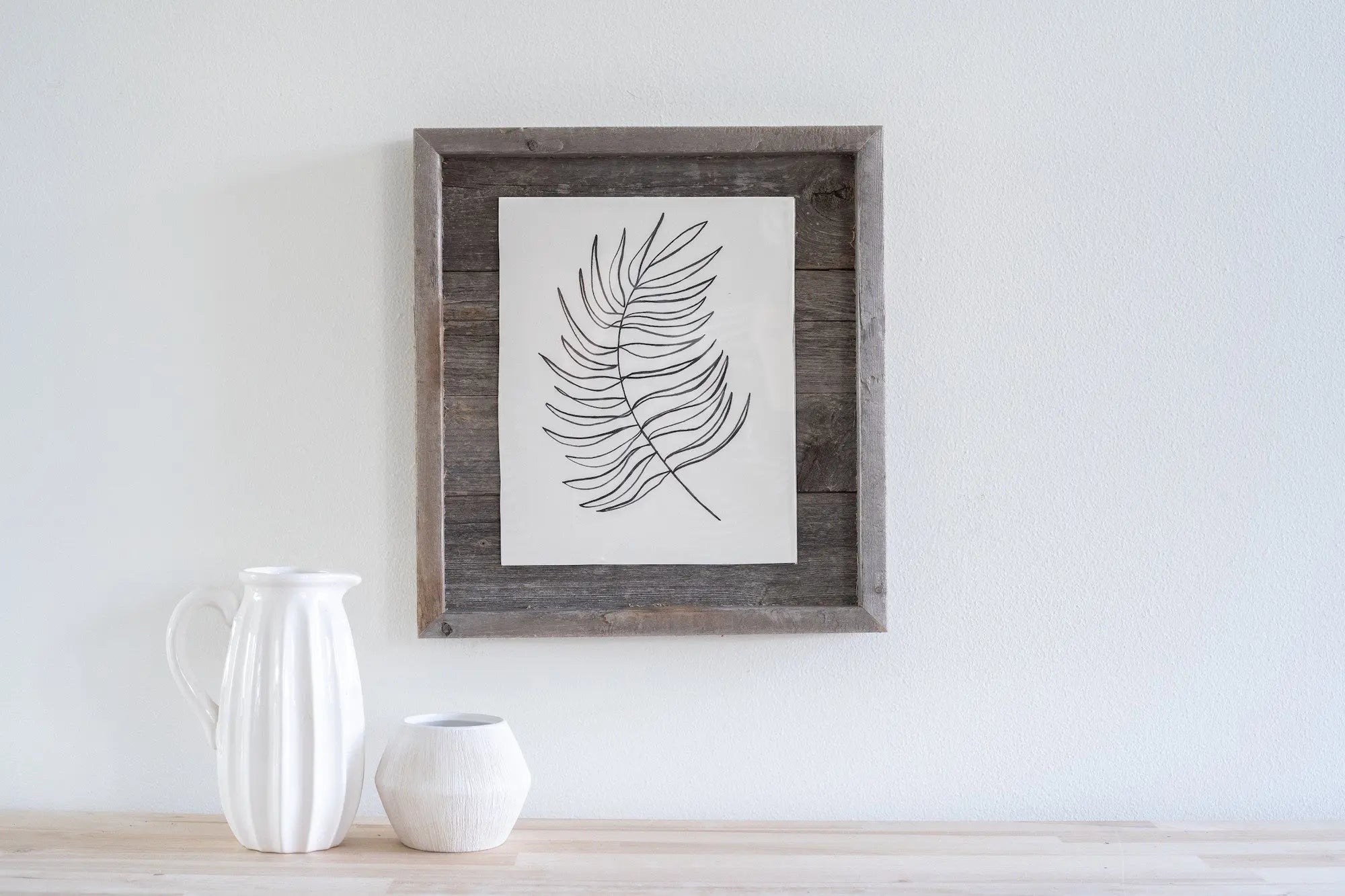 8" x 10" Gray Solid Wood Tabletop Picture Frame  Warm Home View