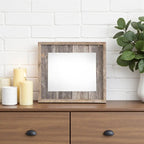 8" x 10" Gray Solid Wood Tabletop Picture Frame  Warm Home View