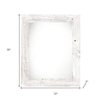 8.5" x 11" White Solid Wood Hanging Picture Frame  Warm Home View