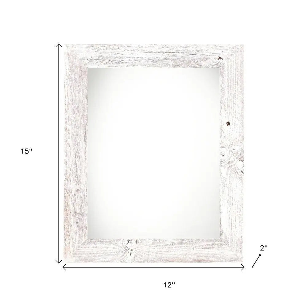 8.5" x 11" White Solid Wood Hanging Picture Frame  Warm Home View
