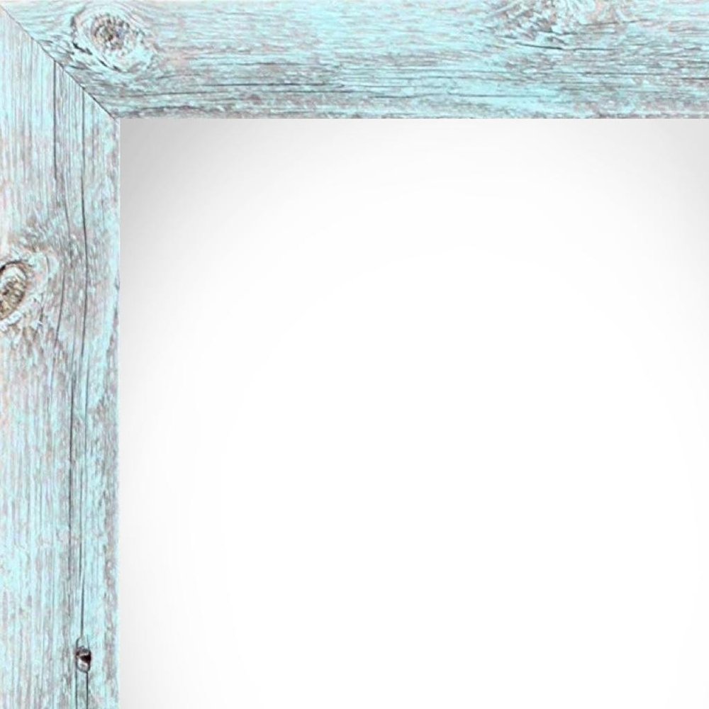 8.5" x 11" Blue Solid Wood Hanging Picture Frame  Warm Home View