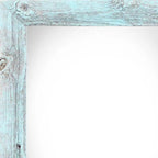 8.5" x 11" Blue Solid Wood Hanging Picture Frame  Warm Home View